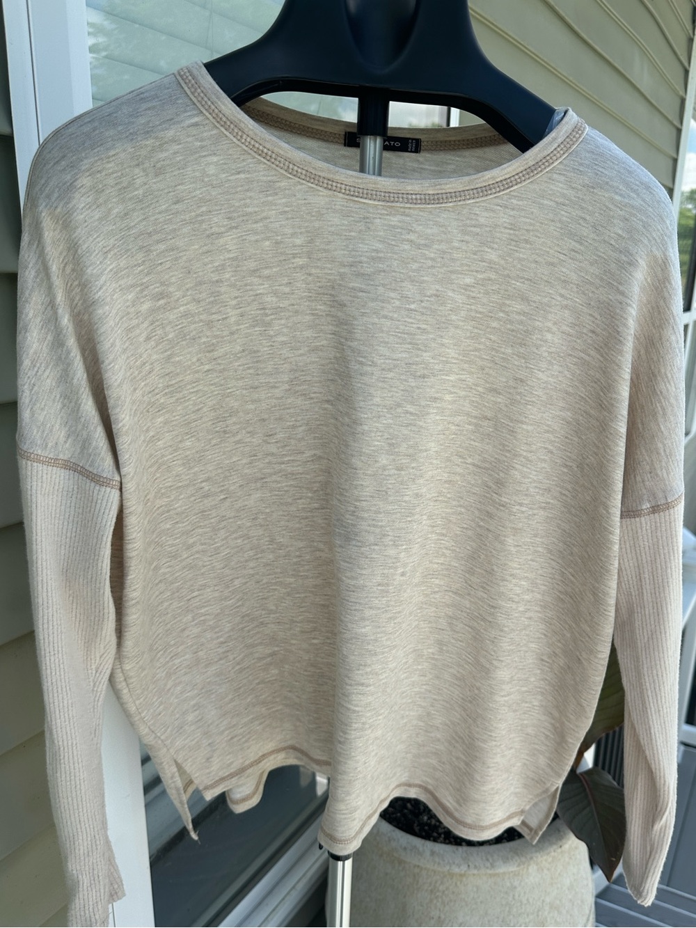 Staccato Light Beige Knit Shell
